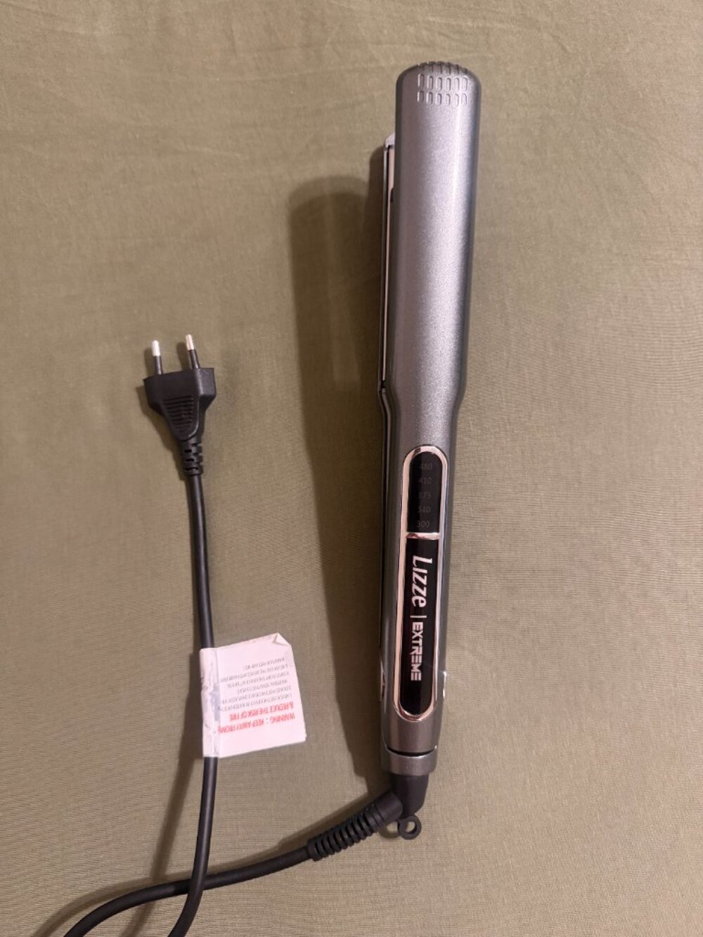 Lizze Extreme Professional Flat Iron 480°F 220-240V Gray